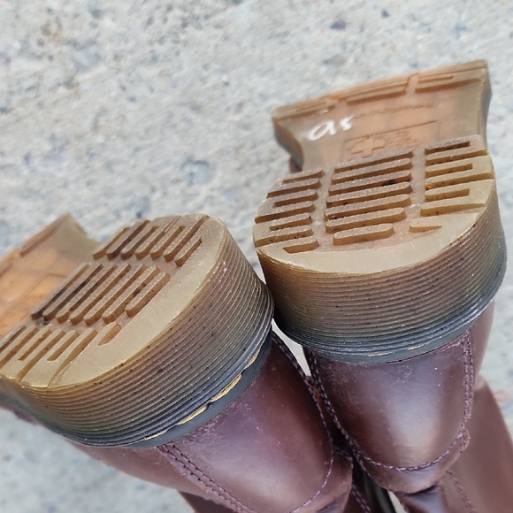 Dr. Martens 1B60 Bex Leather Pisa Lace-Up 20-Eyelet Knee-High Boots Size 8 - Picture 12 of 16